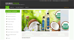 Desktop Screenshot of enbeeexim.in